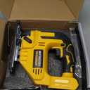 Jig Saw Compatible With Dewalt 20V Battery, NATBEESY Brushless Cordless jig saw tool, LED Work Light, 45 Beveled Cuts, Variable Speed 2900RPM, 3 Orbital Action, 6 Blades for Cutting (NOT Battery)