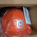 Husqvarna 592752601 Chainsaw Helmet with Metal Mesh Face Shield, Adjustable Ear Muffs for Hearing Protection, and Sun Peak, HDPE Forestry Helmet Shell, Orange
