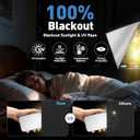 100% Magnetic Black Out Window Cover 79" x 58" Blackout Blinds No Drill, Portable Black Out Shades Blackout Curtains for Bedroom,RV,Nursery,Media Room with Strong Magnets