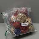 ANDALUCA American Flag Decorative 4th of July Large Vase Filler Bag with Orbs, Decorative Balls (Red, White & Blue)