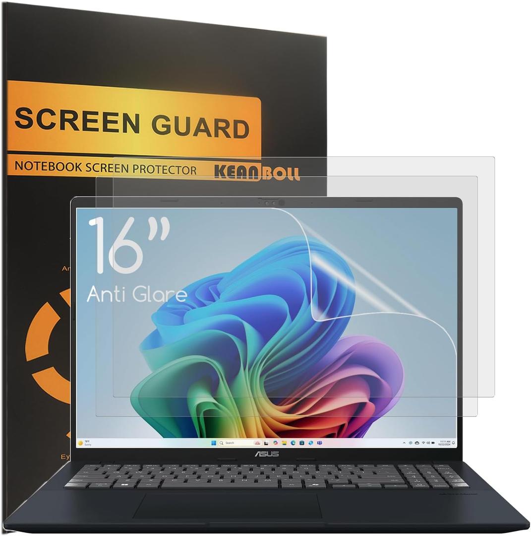 3 Pack Anti Glare Matte Screen Protector for ASUS Vivobook 16 M1607 S1607 M1605 M1603 X1605 X1603 & Vivobook Pro 16 K6602 K6604 N7601 N7600 & Vivobook S 16 M5606 M5602 S5606 S5602 TP3604 TN3604 TP3607