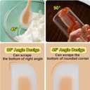 Silicone Spatula Set with Grooved Design + Basting Brush, Heat Resistant, BPA-Free & Non-Stick Small Rubber Spatula, Kitchen Utensils Set for Baking, Cooking, Scraping, Stirring & Basting 3 PCS