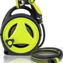 Retractable Garden Hose Reel, Home Hose Reel with10 Patterns Spray Nozzle, Adapts to standard US hose plugs, for Garden Watering, Floor Cleaning, Pet Cleaning, etc (45ft)