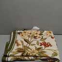 ISAENNE Designer Bohemian Linen Small Rectangular Tablecloth,Colorful Floral Pattern Table Cloth,Wrinkle Resistant Decorative Tablecloths for Dining Thanksgiving Kitchen Party,55"*71"-Grace A