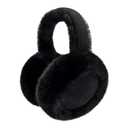 Kedofe Ear Muffs for Winter Women Foldable Fuzzy Cold Outdoor Earmuffs Soft Faux Furry Ear Warmers Covers (Black)
