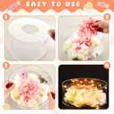 Sunnyray 2 Pcs Acrylic Cake Stands for Dessert Table Clear Fillable Cake Riser Cupcake Tier with LED Strings for Birthday Wedding Holiday Party Display(10'', 12'')