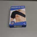 Fittest Pro Shoulder Ice Pack Wrap, HSA or FSA Eligible, Reusable Cold Therapy Wrap for Tendonitis, Swelling, Rotator Cuff, and Recovery - Shoulder Brace Compression Sleeve, Black