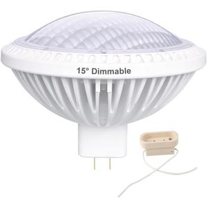 BAOMING PAR64 LED Bulb Replace Traditional 500w PAR64 15 40W DIMMABLE Warm White 2700~3000K 120V GX16D (2700k Warm White)