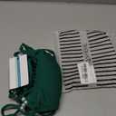 TASHEHE Women's Triangle String Bikini Set Sexy Tie Side Two Piece Swimsuit Cute Halter Bathing Suit (Medium, Dark Green)