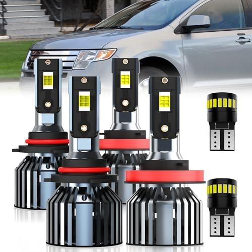 AMXTOBUB For 2007-2010 2015-2023 Ford Edge light Bulbs, 9005 High Beam H11 Low Beam, 4 PCS