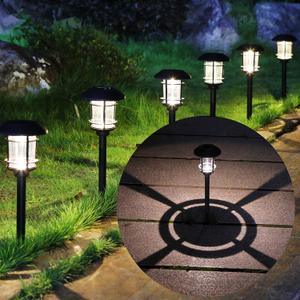 MAGGIFT Solar Powered Pathway Lights - 6 Pack, Waterproof, Warm White for Lawn, Patio, Yard, Walkway, Deck, Driveway