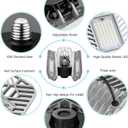 LZHOME LED Garage Lights, Deformable Ceiling Light 9000 Lumens, 82W CRI 80 Shop Light, Adjustable Garage Lights, Led Lighting (No Motion Activated) (1-Pack)