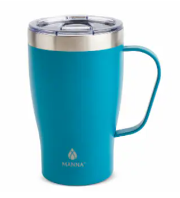 Manna Cozy Stainless Steel Mug 18 Oz, Blue
