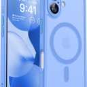 CANSHN Magnetic for iPhone 17 Case, Upgraded, Full Camera Protection Compatible with Magsafe, Translucent Matte, Shockproof Protective Phone Case for iPhone 17 - Ultramarine (iPhone 17 (6.3 Inch,2 Lens)