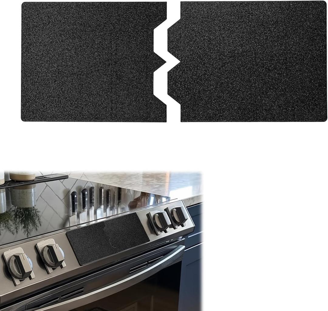 Magnetic Stove Control Safety Cover, 10.5 x 3.5 in Magnetic Cooktop Control Lock, Prevents Accidental Burner Use, Easy On/Off Magnetic Shield for Home Kitchen Safety