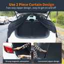 Car Tailgate Mesh Screen for SUV Van, Breathable Magnetic Car Screen for Tail Gate Hatch Camping Gear Accessories