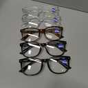CCVOO Reading Glasses for Women/Men, Eyeglasses, Blue Light Readers for Women/Men, Computer Eye Glasses, Cheaters (2 Black/ 2 Transparent/ 1 Turtle), 0.75 X