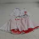 TOKYO REVENGERS Women 5Pcs Halloween Nurse Costume Set Doctor Outfit Lab Coat Nurse Hat Cosplay Party Costume Accessories (Large, Pink)