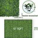 120"x 80" (67 SQFT), Artificial Green Ivy Privacy Fence Screen