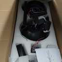 Ohniyou 72 Inch Industrial Ceiling Fan with Lights Remote Control, Black Large Ceiling Fan with 8 Aluminum Blades, 3 CCT, 6-Speed Quiet DC Motor for Living Room, Covered Outdoor, Shop, Garage