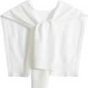 Sweater Shawl Wraps for Women Sweater Knitted Knotted Shawls Travel Casual Scarf Cape Shoulder Tops Fashion Wrap (White)