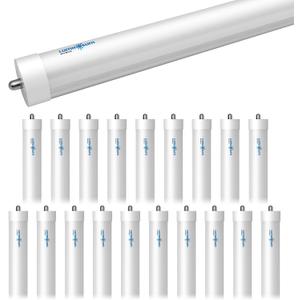 8ft T8 LED Bulbs 40W 80W Equivalent, 5000k Daylight 4000LM, FA8 Single Pin Tube Light, Dual-End Power Ballast Bypass, T8 T10 T12 Fluorescent Replacement, Frosted Cover ETL Certified 20-Pack