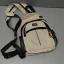 Long Keeper Sling Bag Backpack - Women Crossbody Shoulder Backpack Men Travel Hiking Sport Backpack Cross Body Casual Daypack (White)