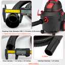 IWIWE 2 1/4" 10FT Hose Replacement for Shop-Vac,Craftsman 17761 17967 17965 and Ridgid WD650 WD0950 WD06350 Wet & Dry Vaccuum Vacs,Extension Hose 2 1/4" Cuff