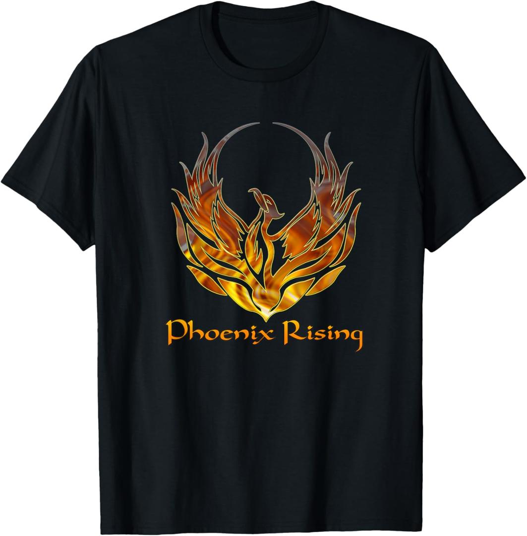 Cool Phoenix Bird Rising T-Shirt, Size S
