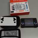 Upgraded XF40H Handheld Game Console, Retro Gaming Console Preloaded Classic Games with Multiple Emulators, 4.0 Inch 4K HD IPS Screen Open Source Linux System, Pocket Video Gaming (Black-128G)