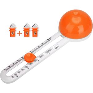 Circle Cutter, Circular Paper Cutter Circle Paper Trimmer Rotary Cutter Craft Supplies, Round Cutting Knife Cards Cutters (Orange)