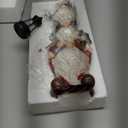 Garden Gnome Statue with Solar Lights Garden Sculptures Funny Triple Gnome Outdoor Patio Lawn Yard Balcony Home Decor Birthday Gift for Woman Grandma 12 in Spring Gnomes (Multicolor)