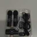 Mini Wireless Lavalier Microphone for iPhone, iPad, Android Phone - Noise Reduction Lapel USB C Bluetooth Mic for Recording, Clip on Omni Lav Mic for Video Recording, Tiktok, YouTube, Vlog