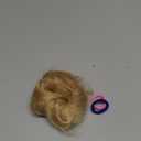 Messy Bun Hair Piece Human Hair Wavy Ash Blonde Highlighted Bleach Blonde Donut Stretchy Fluffy Tousled Updo Ponytail Extensions(1 Count #P18-613