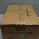 DUMOS 4 FT Lighted Christmas Reindeer & Santa Sleigh Set, Family Outdoor Indoor Xmas Pre-Lit Yard Decoration w/ 180 LED Lights, Holiday Deer & Sled for Garden Display, Gold-Red