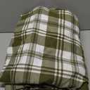 ZOYER Flannel Sheets Queen Size - 100% Cotton Double Brushed Bed Sheets, Deep Pockets 16 Inches Queen Sheet Set, All Seasons Breathable & Extra Soft - Warm & Cozy, 4 Piece, Moss