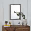 AAZZKANG Wooden Mirror Rectangle Rustic Mirrors for Wall Decorative for Bedroom Bathroom Living Room Entryway Hanging Home Decor