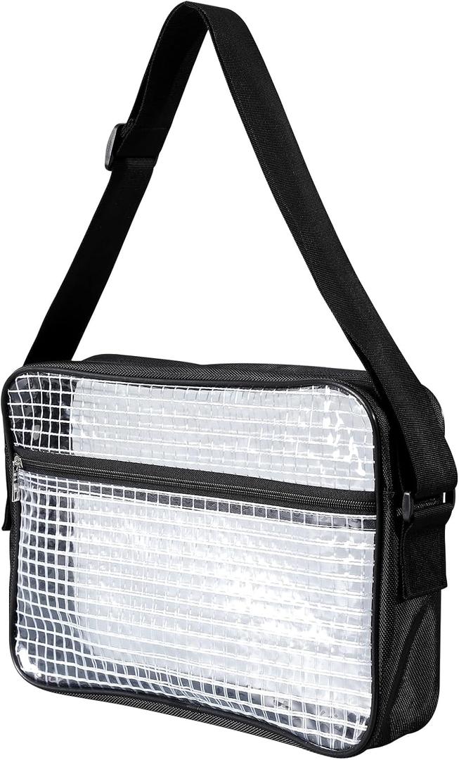 15.7 Inch Tool Bag-Transparent & Anti-static Cleanroom Engineer Bag for Work and Travelfabric shoulder straps