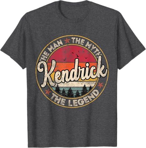Kendrick The Man The Myth The Legend Personalized Name T-Shirt, Size 3XL