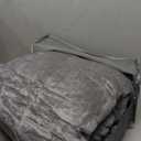 Wemore Sherpa Fleece Weighted Blanket for Adult, 20 lbs Dual Sided Cozy Fluffy Heavy Blanket, Ultra Fuzzy Throw Blanket with Soft Plush Flannel Top, 60 x 80 inches Grey on Both Sides (60" x 80" 20lbs, Grey)