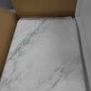 White Marble Cutting Board, 16x20 Inch Marble Pastry Board With Non-Slip Feet For Cheese, Charcuterie, Dough, Chocolate, Dessert, Pack Of 1 Piece