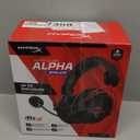 HyperX Cloud Alpha Wireless - Gaming Headset for PC, 300-hour battery life, DTS Headphone:X Spatial Audio, Memory foam, Dual Chamber Drivers, Noise-canceling mic, Durable aluminum frame,Red