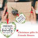 2 x PETCEE Friends Ornaments for Christmas Tree - 2025 Friend Christmas Ornament Decorations Friends are The Family We Choose Hanging Ornaments Keepsake Gifts for Sisters Women Girls
