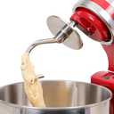 FavorKit Dough Hook for KitchenAid Tilt-head and 4.5-5.0 Quart Mixers, Polished Stainless Steel Dishwasher Safe Kneading Attachment for Bread,Pasta, Pizza