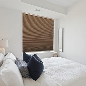 Persilux Cellular Window Shades Honeycomb Blinds for Windows Cordless Thermal Insulated Noise Reduction Bottom up for Home, Night Brown, 35" W x 54" H