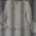 Sleeve Shirred Blouses Dressy Casual for Girl, S, White