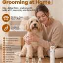 Veeconn Dog Clippers Grooming Kit Hair Clipper-Low Noise Paw Trimmer- Rechargeable - Cordless Quiet Nail Grinder Shaver for Cats and Other Pets
