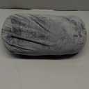 Round Cylinder Bolster Pillow with Removable Velvet Cover, Tube Roll Cervical Pillow for Head, Neck, Back and Legs Support, 13" x 6", Grey