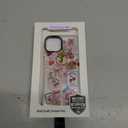 for iPhone 13 Case, Clear Summer Cherry Bows Strawberry Design Collage, Military-Grade Drop Protection, Vintage Soft Slim TPU Protective Cover with Camera Control for Girls Teens