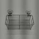 InterDesign Classico Suction Basket, Satin